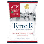 Calories in Tyrrells Scrum'ptious Crisps British Beef & Suffolk Ale
