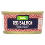 Calories in Asda Red Salmon Skinless & Boneless