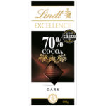 Calories in Lindt Excellence 70% Cocoa Dark