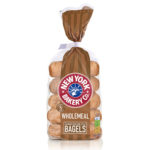 Calories in New York Bakery Co Wholemeal Bagels
