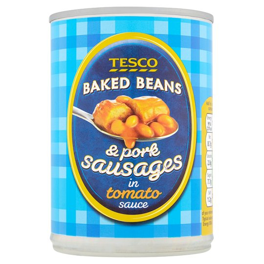 參 Calories in Tesco Baked Beans & Pork Sausages in Tomato Sauce