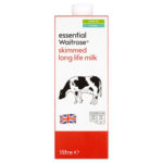 Calories in Essential Waitrose Skimmed Long Life Milk