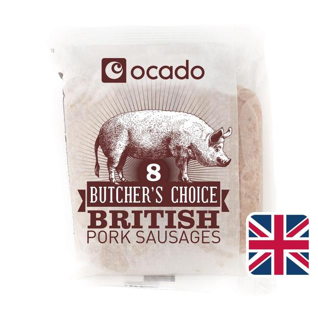 數 Calories in Ocado Butcher's Choice British Pork Sausages