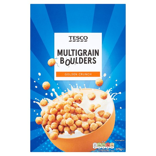 北 Calories in Tesco Multigrain Boulders Golden Crunch
