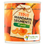 Calories in Tesco Mandarin Segments in Juice