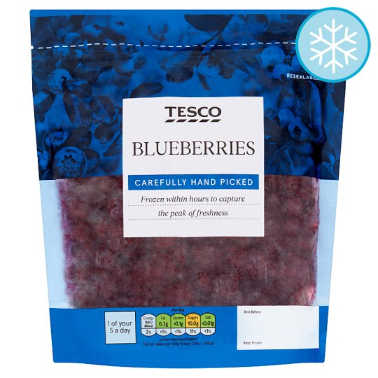 省 Calories in Tesco Blueberries Carefully Hand Picked