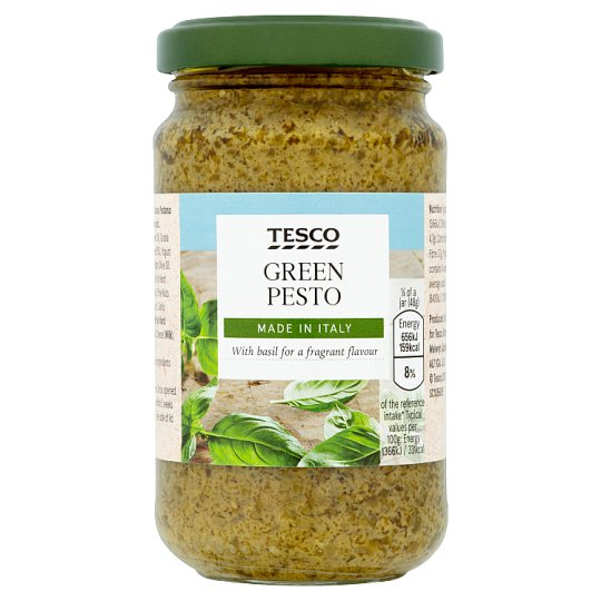 菱 Calories in Tesco Green Pesto Made in Italy