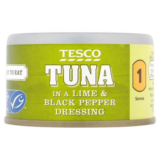 Calories in Tesco Tuna in a Lime & Black Pepper Dressing