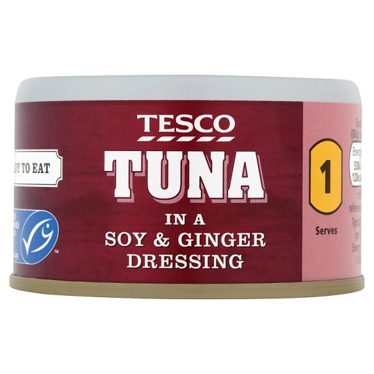Calories in Tesco Tuna in a Soy & Ginger Dressing