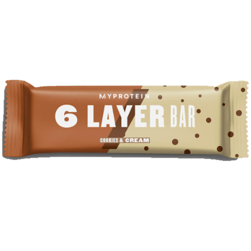 Calories in MYPROTEIN 6 Layer Bar Cookies & Cream